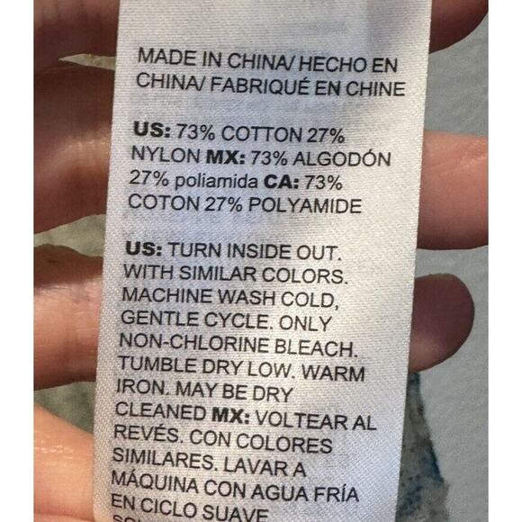 Chico’s Size 1 Medium Beach Comber Open Cardigan Tropical Print Coastal Boho - Picture 8 of 8